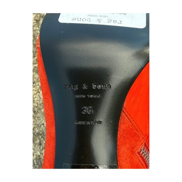 Rag & Bone Beha Boots – Orange Suede + Patent Leather – Size 36 – NWT ($525 Reta - Picture 8 of 9